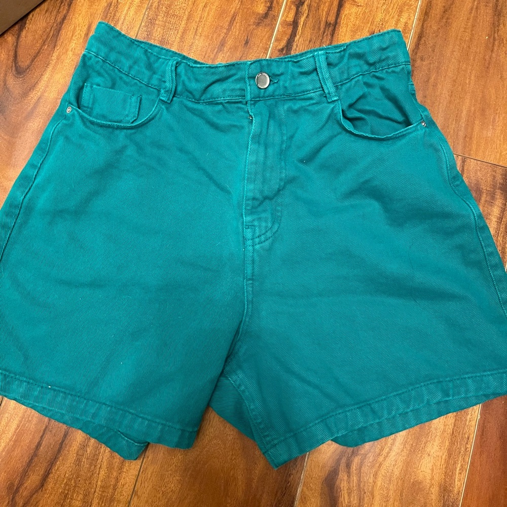 Green Zara Shorts